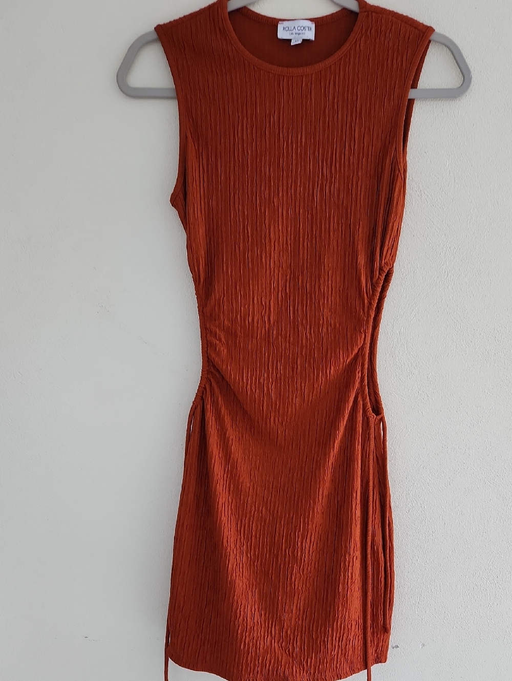 Rolla Coster Rust Orange Sleeveless Mini Dress